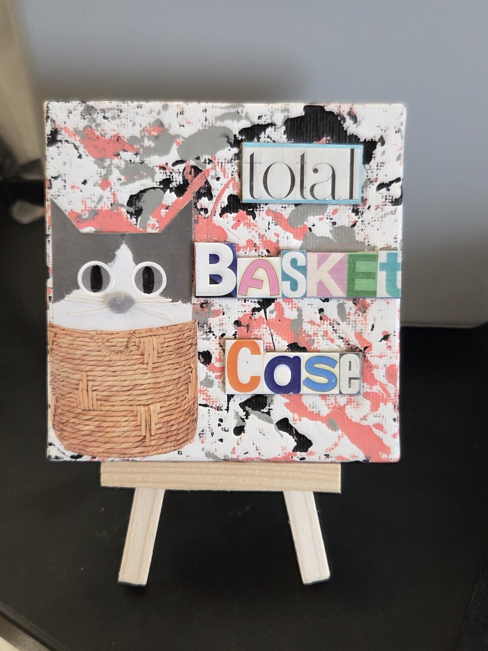 Total Basket Case Cat Canvas